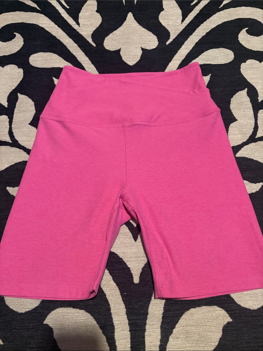 Beyond Yoga High-Rise Hot Pink Bike Shorts